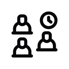 student line icon. Clean and minimalist vector icon for websites, mobile apps, presentations, and logos. Fully scalable and customizable for any project.