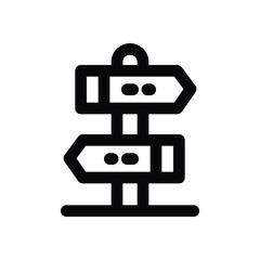 sign line icon. Clean and minimalist vector icon for websites, mobile apps, presentations, and logos. Fully scalable and customizable for any project.