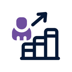 career duotone icon. Sleek and modern vector icon for websites, mobile apps, marketing materials, and corporate design. Fully scalable and ready to use.