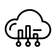 Data cloud silhouette design isolated on white background