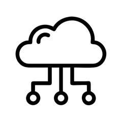 Data cloud silhouette design isolated on white background