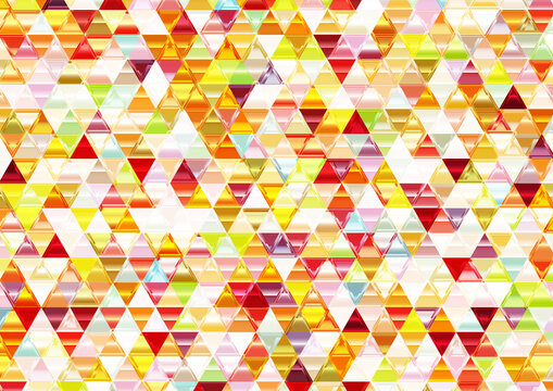 Beautiful Shiny Mosaic Triangular Background