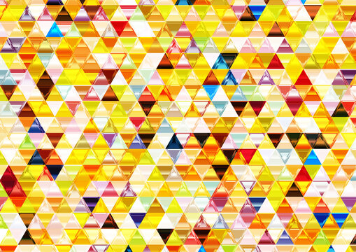 Beautiful Shiny Mosaic Triangular Background