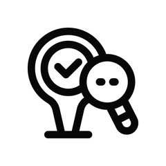 searching line icon. Clean and minimalist vector icon for websites, mobile apps, presentations, and logos. Fully scalable and customizable for any project.