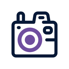 camera duotone icon. Sleek and modern vector icon for websites, mobile apps, marketing materials, and corporate design. Fully scalable and ready to use.
