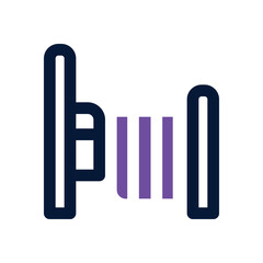 bed duotone icon. Sleek and modern vector icon for websites, mobile apps, marketing materials, and corporate design. Fully scalable and ready to use.