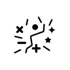 confetti icon, modern vector isolated on white background.