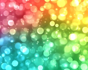 Obraz premium Colorful bokeh background with vibrant circles.