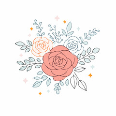 vector illustration of flowers