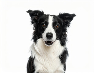 Beautiful Border Collie Dog Posing Outdoors – Intelligent and Energetic Herding Breed, Perfect for Stock Images Related to Pets, Dog Training, Farm Life, and Animal Companionship. Ideal for Adobe Stoc