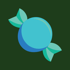Soft Edge Blue Mint Candy Illustration