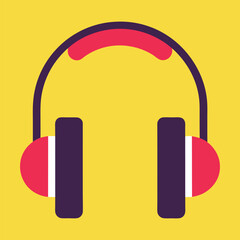 Minimalist Headphone Music Icon