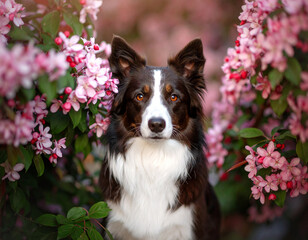 Intelligent Border Collie Dog in Action – Energetic Herding Breed Known for Agility, Obedience, and Loyalty, Ideal for Pet Photography, Animal Training Concepts, and Working Dog Visuals