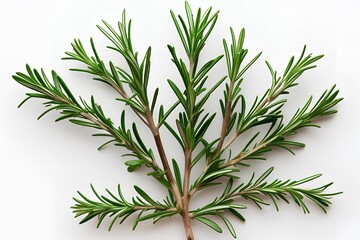 Obraz premium rosemary on white background