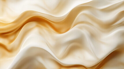 Obraz premium Golden silk cascades like liquid sunshine a promise of luxury and comfort softly draped with smooth texture and warm