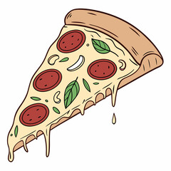 pizza slice new  vector art $ svg