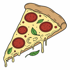 pizza slice new  vector art $ svg