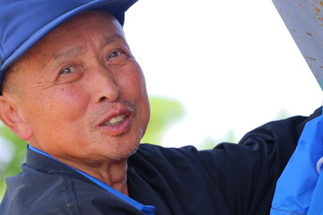 笑顔のお父さん