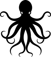 vector illustration of a octopus