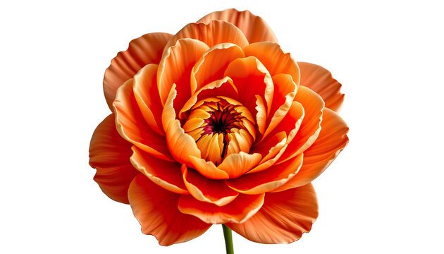 Vibrant orange flower with intricate petals showcasing beauty in nature and elegance in floral arrangements