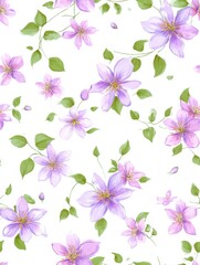 Fototapeta premium seamless floral pattern