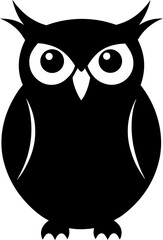 vector illustration of a cartoon owl