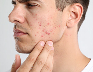 Obraz premium Medical Illustration of Measles Symptoms – Skin Rash, Fever, Cough, and Red Eyes Depicted for Educational, Healthcare, and Awareness Use