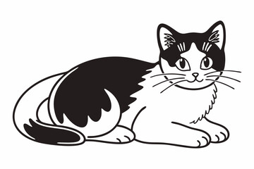 cat, animal, pet, kitten, cute, vector, feline, cartoon, kitty, domestic, illustration, pets, art, tail, black, animals, portrait, eyes, mammal, fur, design, drawing, sitting, paw, pussycat