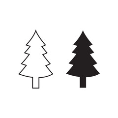 Fototapeta premium A black tree set with a white background