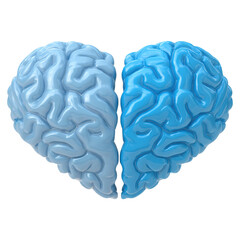 Mind reset concept. Symbolic representation of love and creativity in the brain.