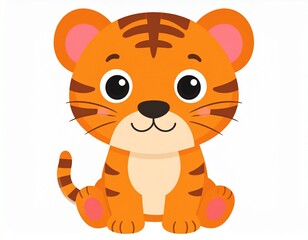 Naklejka premium tiger cartoon