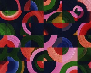 Abstract geometric circles