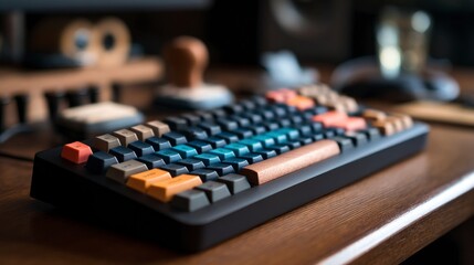 Colorful custom mechanical keyboard