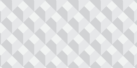 Seamless pattern with hexagon cube geometric pattern. Gray squares abstract cubic background. Vector mosaic and wall business design.	