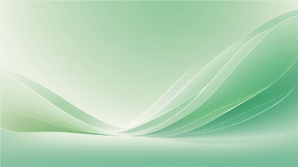 Naklejka premium Light green ray color Gradient Background.