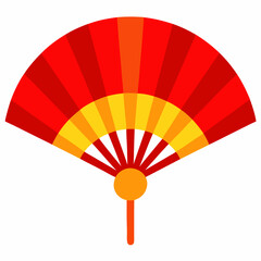 Obraz premium colorful fan isolated on white background