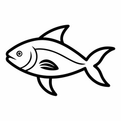 Fototapeta premium vector illustration of a fish
