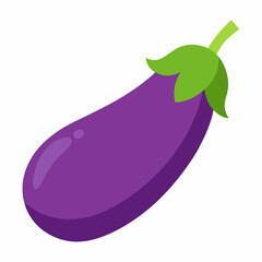 eggplant isolated on white