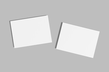 a5 landscape flyer blank mockup