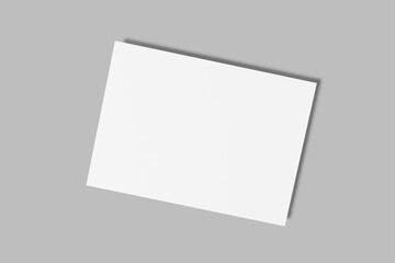 a5 landscape flyer blank mockup