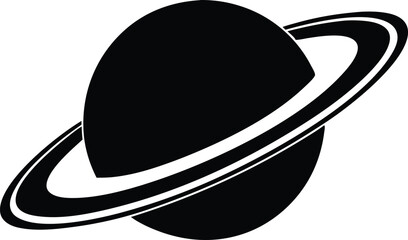 planet saturn with planetary ring vector icon © Your Shop