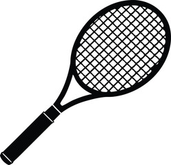tennis racket bat vector icon