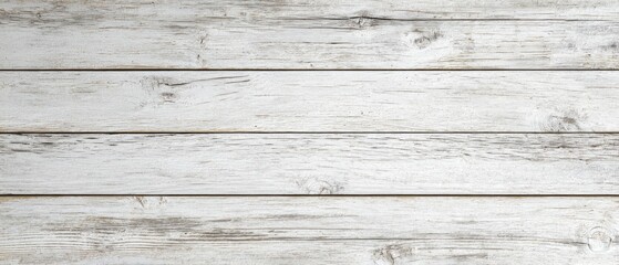 Fototapeta premium Whitewashed wood planks, showing grain and texture; rustic, weathered appearance