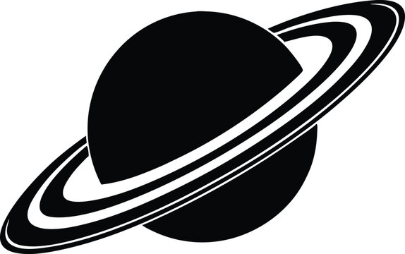 planet saturn with planetary ring isolated vector