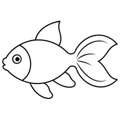 Fototapeta premium vector illustration of a fish