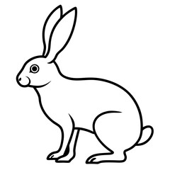 Obraz premium vector illustration of a rabbit