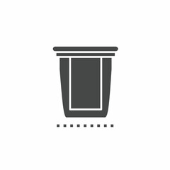 Vector. Trash symbol. Icon symbol design template.