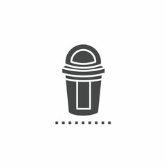 Vector. Trash symbol. Icon symbol design template.