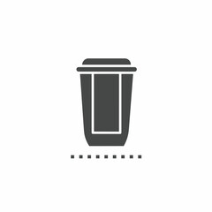 Vector. Trash symbol. Icon symbol design template.
