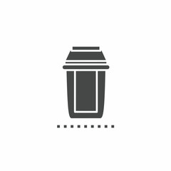 Vector. Trash symbol. Icon symbol design template.